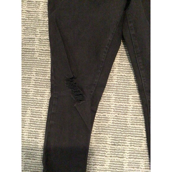 Universal Thread High Rise Jegging Jeans Women's 8/29R Black 5-Pocket Distressed - Picture 3 of 7